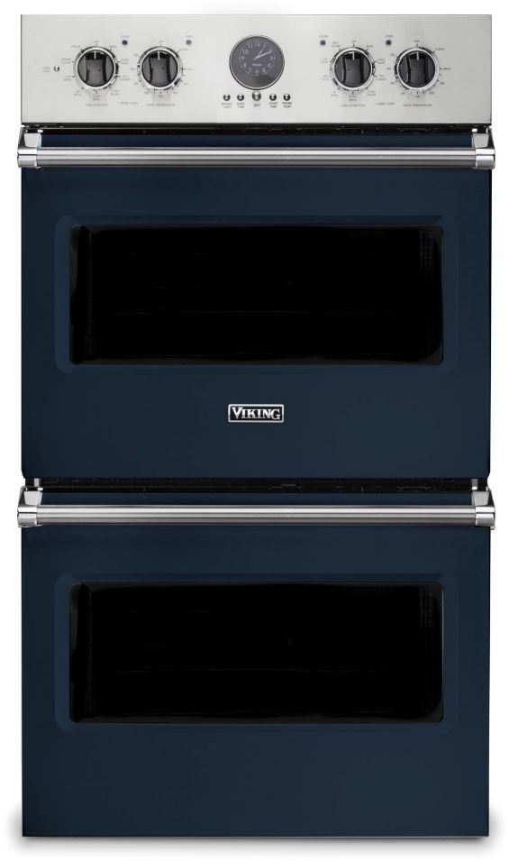 Viking® 5 Series 30" Slate Blue Professional Built In Double Electric Premiere Wall Oven-0