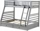 ACME Furniture Jason Gray Twin Over Full Youth Storage Bunk Bed with Storage-0
