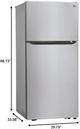 LG 30 in. 20.2 Cu. Ft. Stainless Steel Top Freezer Refrigerator-1