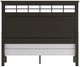 Benchcraft® Shawbeck Dark Brown King Panel Bed-3