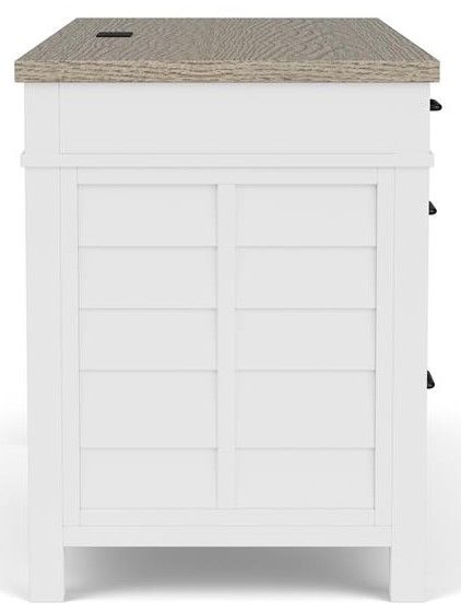 Riverside Furniture Finn Cloud/Fog Executive Desk-2
