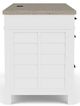 Riverside Furniture Finn Cloud/Fog Executive Desk-2