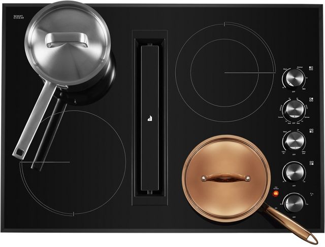 JennAir® 30" Black Electric Downdraft Cooktop-5