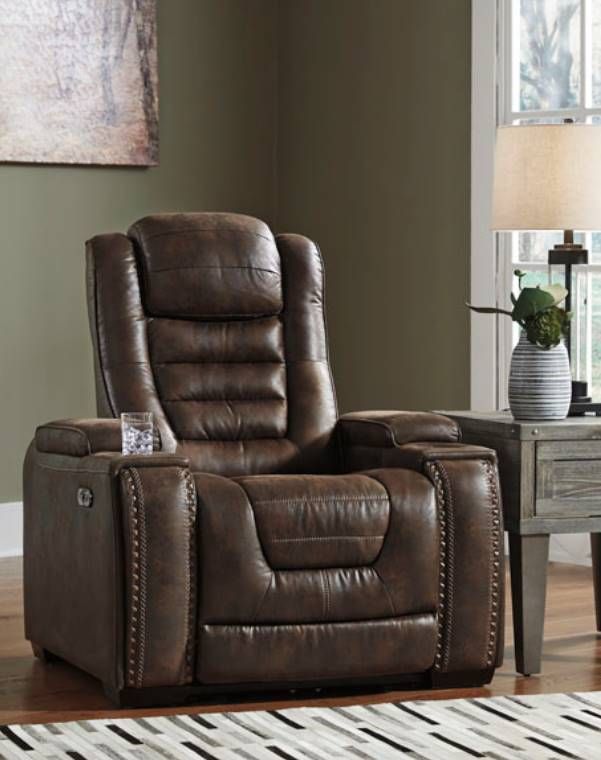 Signature Design by Ashley® Game Zone 3-Piece Bark Power Theater Seating Set-2