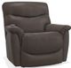 La-Z-Boy® James Walnut Leather Power Rocking Recliner with Heat and Massage-0