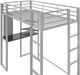dhp furniture® Abode Silver Twin Metal Loft Bed-3