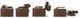 Canapé-lit transformable Nicodemus en cuir brun Decor-Rest®-2
