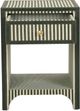 TOV Furniture Kora Green Stripes Nightstand-5