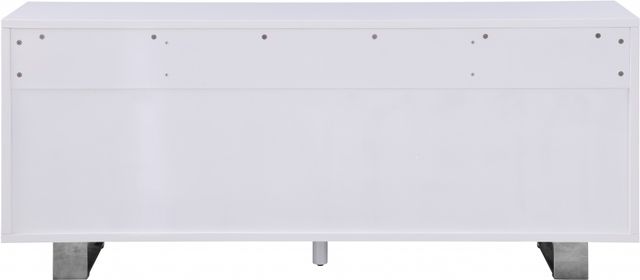 Meridian Furniture Excel White/Chrome Sideboard and Buffet-1