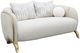 Michael Amini® Scotts Square Light Champagne Loveseat-0
