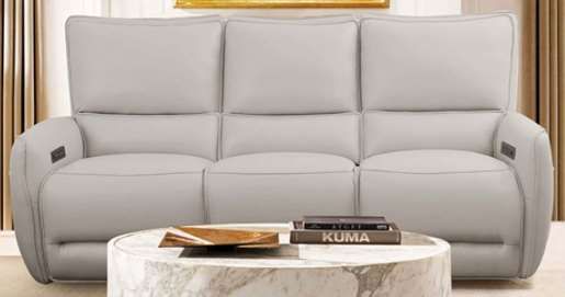 Furniture of America® Phineas Beige Power Reclining Sofa-0