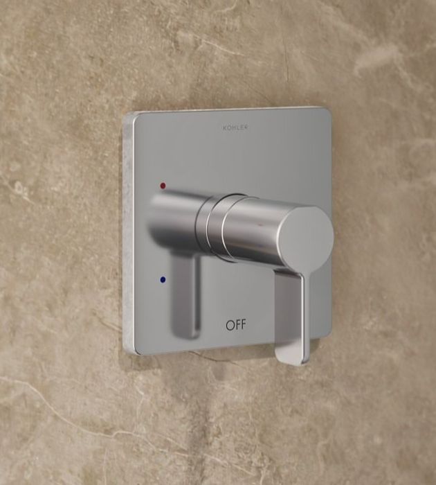 KOHLER® Parallel® Rite-Temp® Polished Chrome 2.5 GPM Shower Trim Kit-3