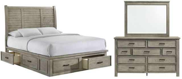 grey dresser for bedroom with mirror Bunkmates Dresser and Mirror main image 0