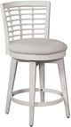 American Woodcrafters Beach Comber Weathered White Swivel Counter Stool-0