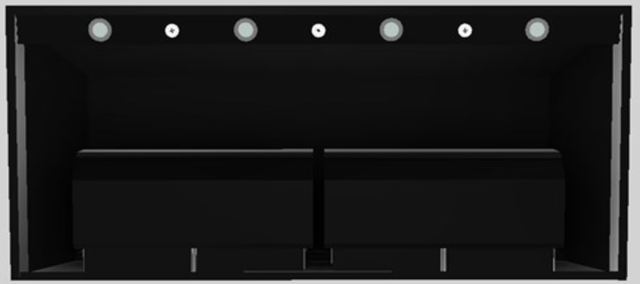 Vent-A-Hood® Designer Series 54" Black Wall Mounted Range Hood-1