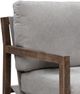 International Furniture Direct Milan Almond Gray Armchair-1