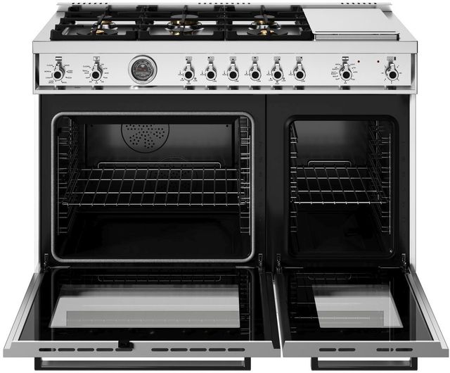 Bertazzoni Professional Series 48" Bianco Pro Style Dual Fuel Range-1