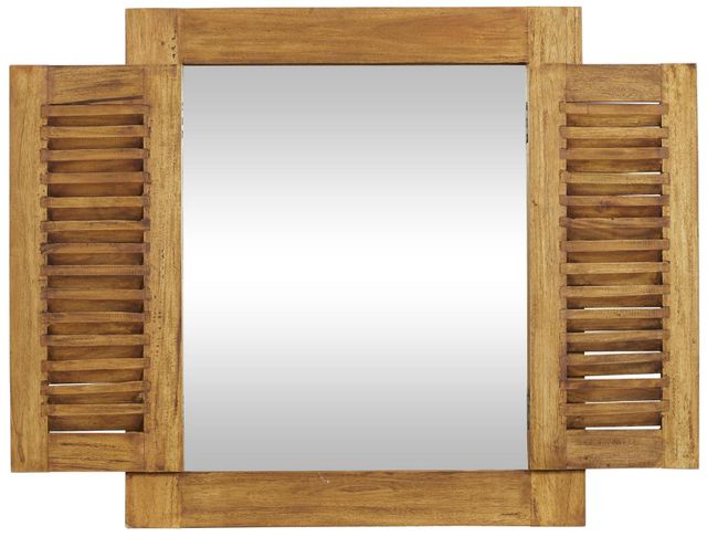 Deco Marche Brown Rustic Wall Mirror-0