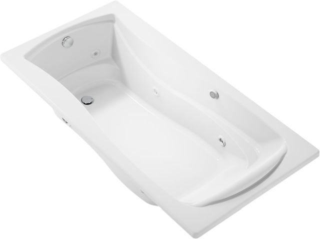 Kohler® Mariposa® White 72" x 36" Drop-In Whirlpool Bath with Bask® Heated Surface-0