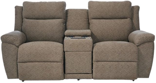 La-Z-Boy® Joel Cocoa Power Reclining Loveseat with Console and Headrest-1