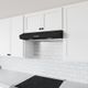 Zephyr Core Collection Breeze II 36" Black Under Cabinet Range Hood-3