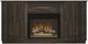 International Furniture Direct Mezquite Brown 70" Console Fireplace-0