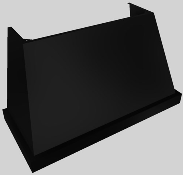 Vent-A-Hood® Designer Series 54" Black Wall Mounted Range Hood-1