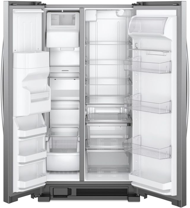 Whirlpool® 33" 21.4 Cu. Ft. Fingerprint Resistant Stainless Steel Side-by-Side Refrigerator-3
