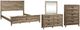 Liberty Furniture Ridgecrest 4-Piece Cobblestone California King Panel Bedroom Set-0