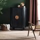 Crestview Collection Paloma Black Cabinet-1