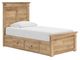 Signature Design by Ashley® Makidern Tan Twin Panel Bed with 2-Drawer Storage-0