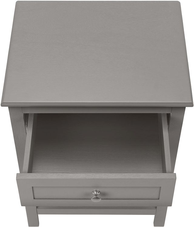 Monarch Specialties Inc. Dark Grey Veneer 2-Tier Storage End Table-2