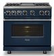 Viking® 7 Series 36" Slate Blue Pro Style Dual Fuel Range with 12" Reversible Griddle-2