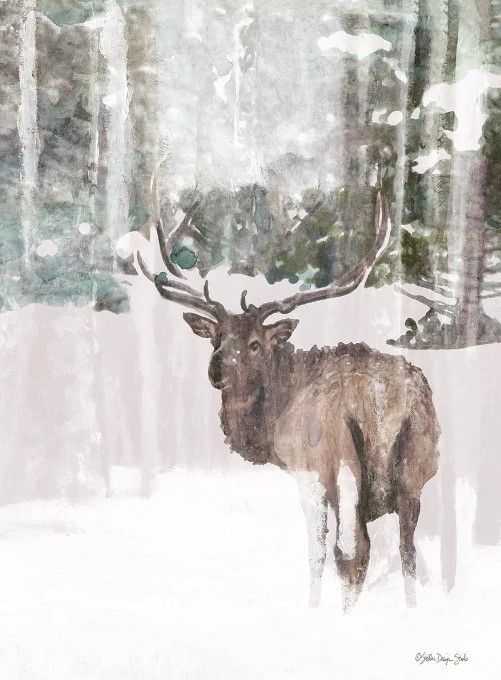 Classy Art Grand Elk II by Stellar Design Studio Wall Art-0
