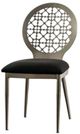 Furniture of America® Abner 2-Piece Black/Silver Dining Side Chair Set-2