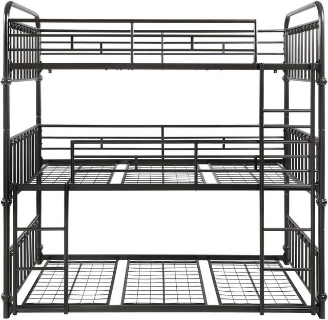 Coaster® Navarino Dark Bronze Twin Triple Bunk Bed-0
