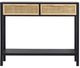 A & B Home Black Console Table with Two Drawers -0