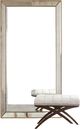 Bassett Mirror Beaded Leaner Antique Gold Mirror-0