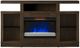 Bell'O® Buxton Brown TV Stand with 26" Electric Fireplace Insert-1