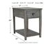 Signature Design by Ashley® Borlofield Weathered Gray End Table-2