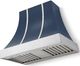 La Cornue CornuFé Cascade 36" Winter Sky Mounted Range Hood with Polished Chrome Trim-0