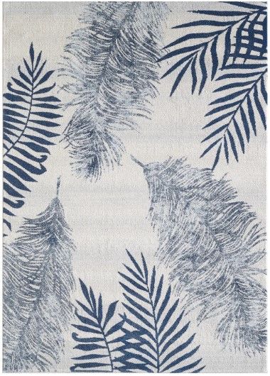KAS Rugs Stella Ivory/Navy Fauna 5'x8' Area Rug-0