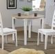 Winners Only® Prescott Brown Top Round Dining Table with White Base-1