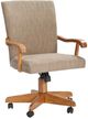 Intercon Classic Oak Chestnut Tilt Swivel Game Chair-0
