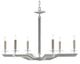 Currey & Company Bourree Silver Ice Chandelier-1