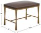 Uttermost® Reform Antiqued Gold/Cocoa Small Bench-2