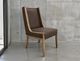 International Furniture Direct Balam Brown/Stained Brown Upholstered Dining Side Chair-1