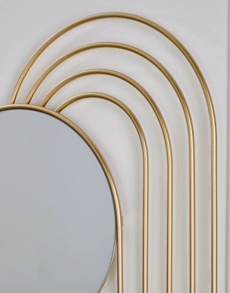 Signature Design by Ashley® Warrenley Gold Accent Mirror-3
