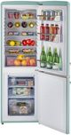 Unique® Appliances Classic Retro 22" 7.0 Cu. Ft. Ocean Mist Turquoise Counter Depth Bottom Freezer Refrigerator-2
