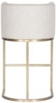 Vanguard® Furniture Vanguard Index Porcelain/Satin Brass Bar Stool-2